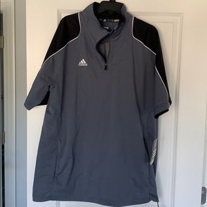 Adidas game day pullover short sleeve-Large. NWT